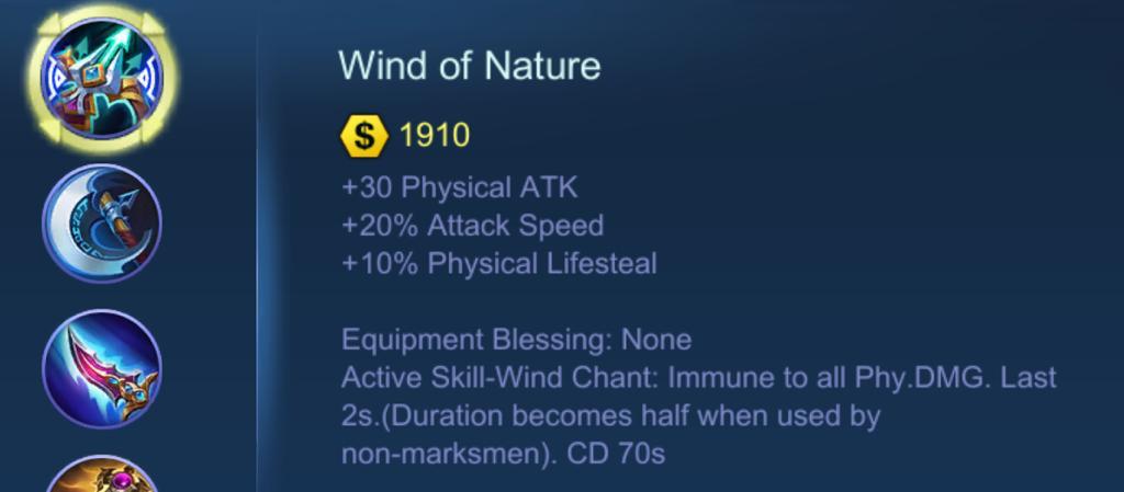 wind of nature mobile legends counter hayabusa